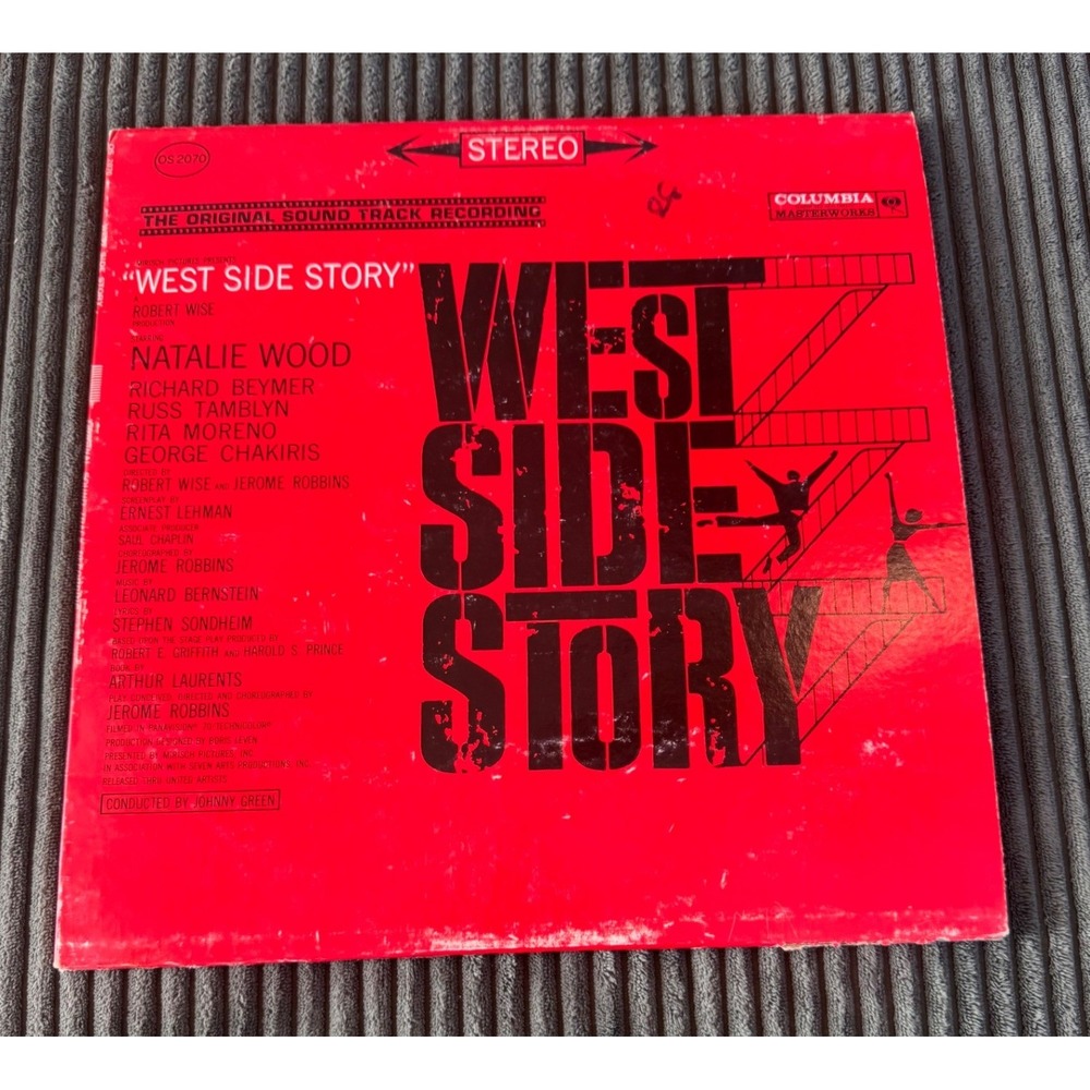 West Side Story Soundtrack Vinyl LP Columbia‎ Masterworks OS 2070 Stereo 1961